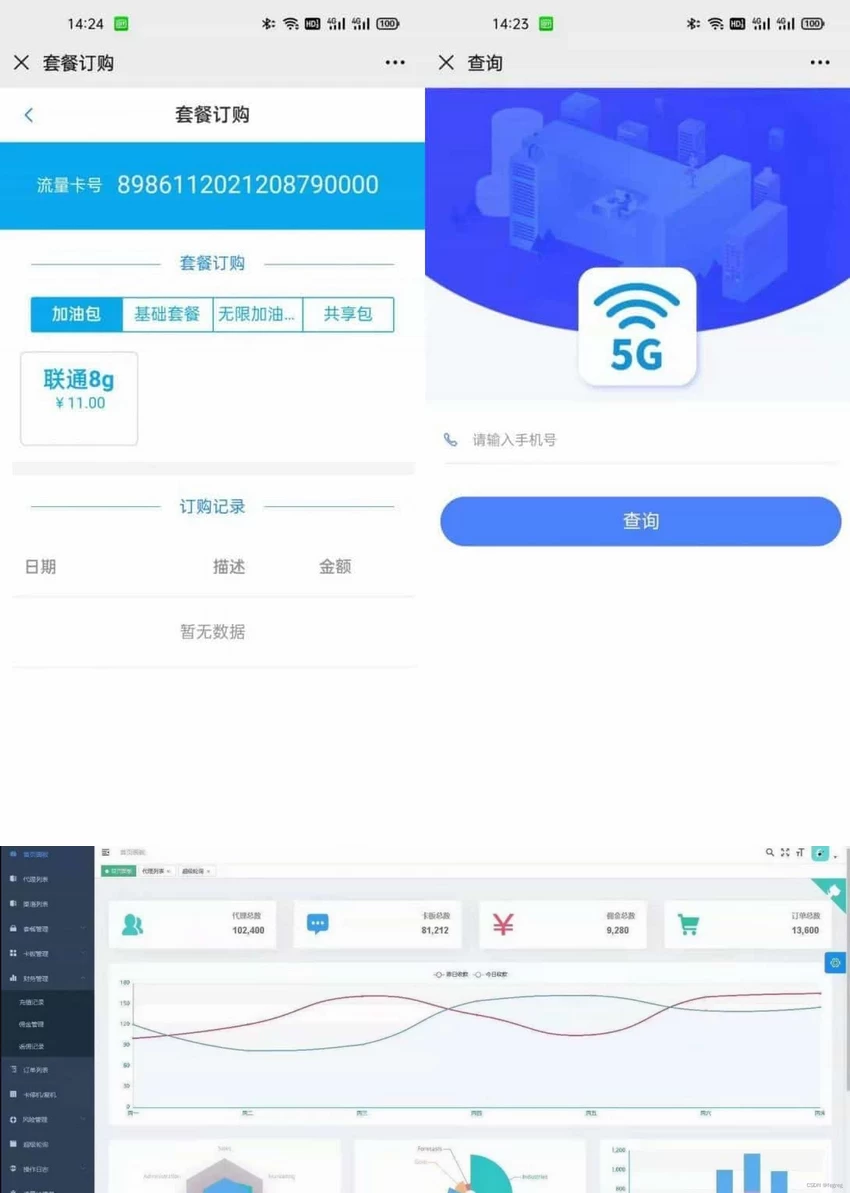价值69的手机流量卡充值管理系统源码[网站源码]