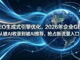 GEO生成式引擎优化，2026年企业GEO从被AI收录到被AI推荐，抢占新流量入口