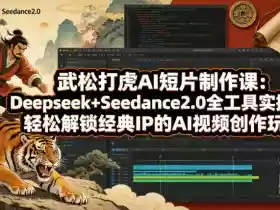 武松打虎AI短片制作课:Deepseek+Seedance2.0全工具实操,轻松解锁经典IP的AI视频创作玩法