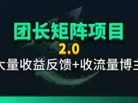 【团长合作2.0】视频矩阵项目_招发手矩阵+剪辑师,共赢项目【揭秘】